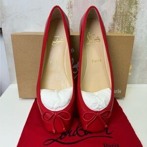 Christian Louboutin Rosella flat Nappa Red 7.5